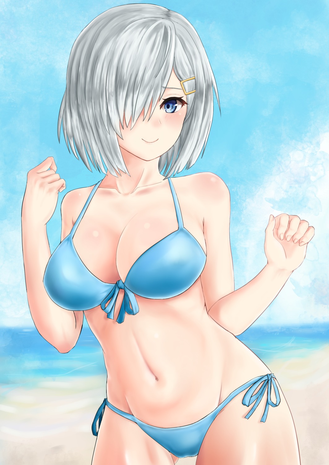 Nozoyuki Kantai Collection Hamakaze Kancolle Bikini Cleavage Swimsuits Yande Re